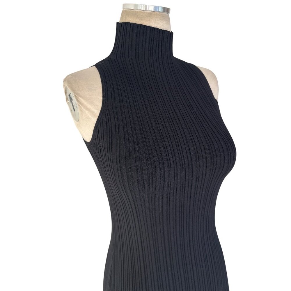 SAYLOR Rhiannon Dress in Black Small New Womens Midi knit - Picture 5 of 15